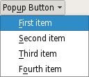 Image of a Fusion style push button with popup menu.