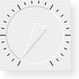 Screenshot of a dial in the Mac OS X widget style